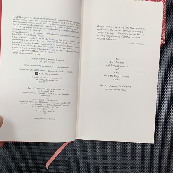 Daily Meditations & Discovery Journal Sarah Ban Breathnach - Picture 7 of 10